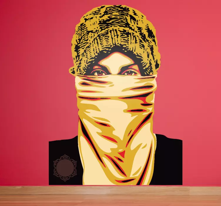 Väggklistermärken djur maskerade karaktär porträtt - Tenstickers