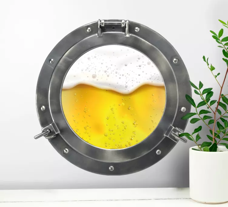 Väggklistermärken djur Ölporthole utsikt - Tenstickers