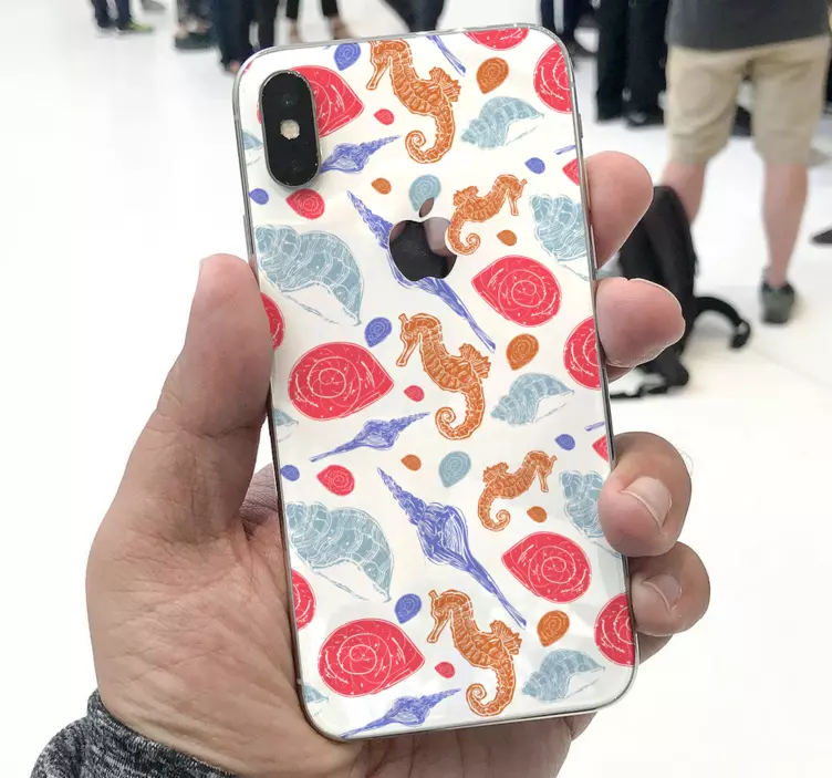 Väggklistermärken djur sjöhästar och snäckor - Tenstickers