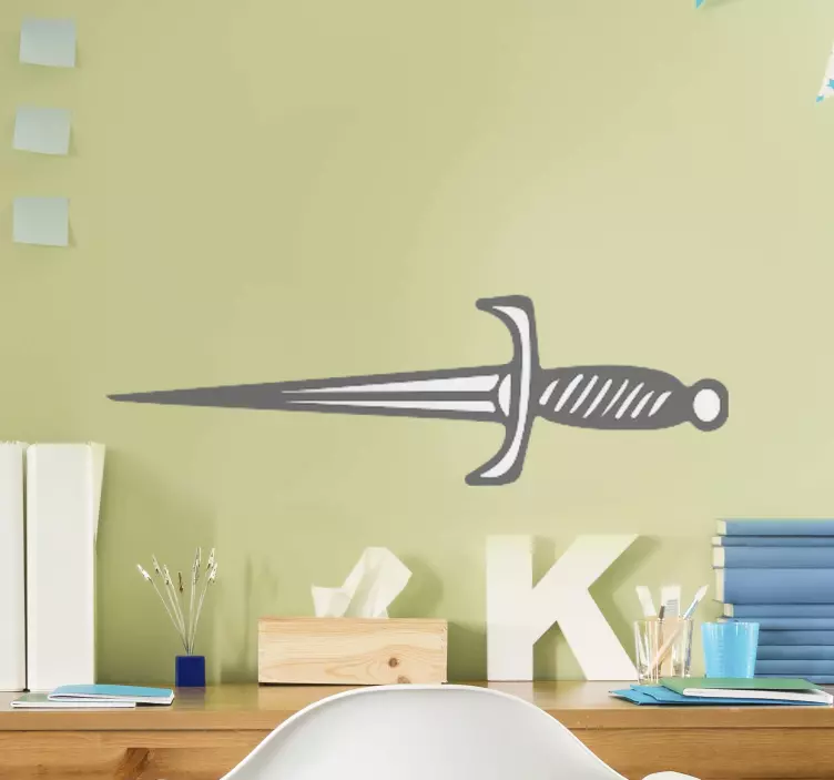 Väggklistermärken djur stiliserad dolk kontur - Tenstickers