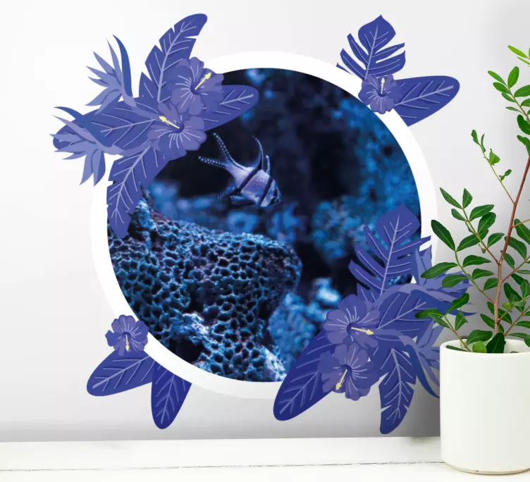 Väggklistermärken djur underwater exploration scen - Tenstickers