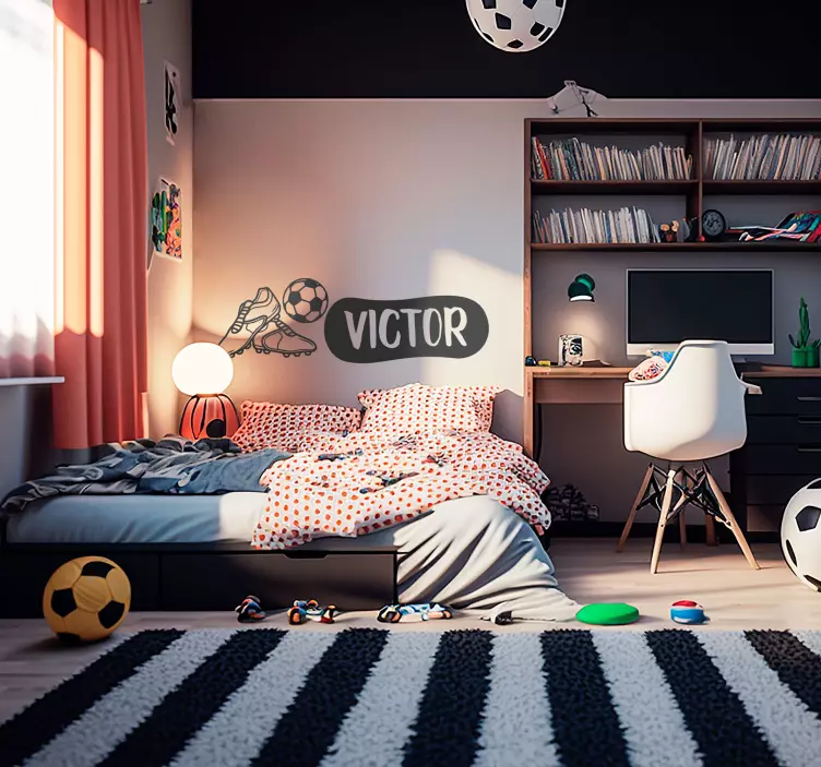 Väggklistermärken fotboll - Tenstickers