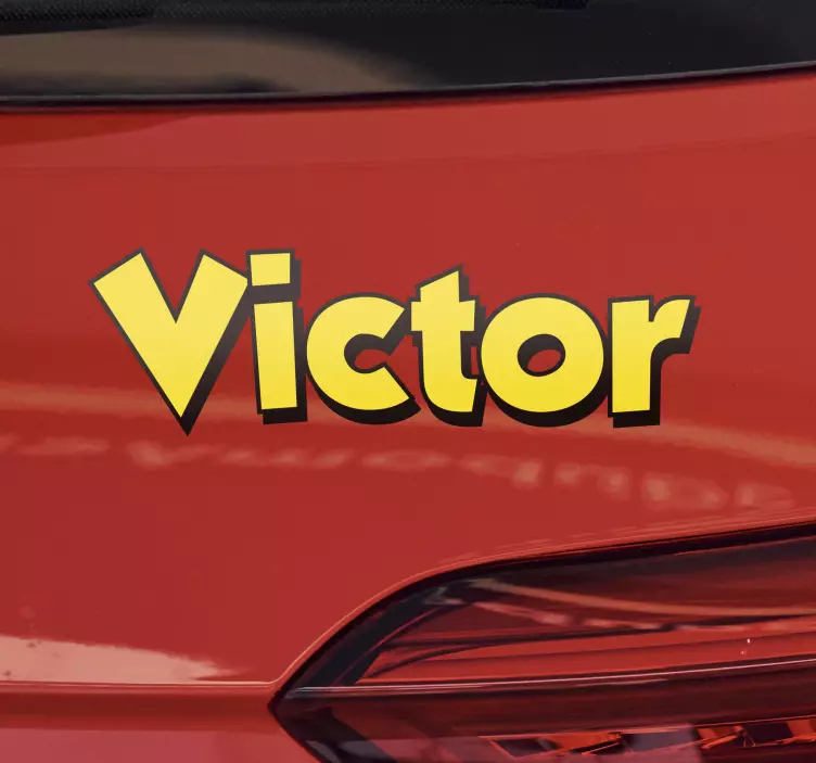 Valentino bokstäver bildekaler - Tenstickers