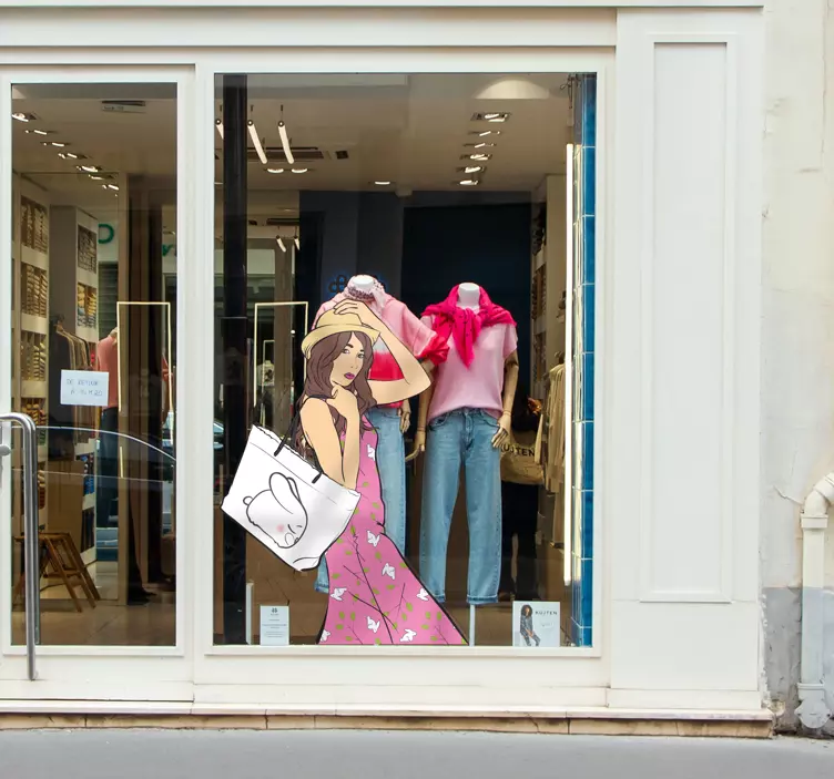 Väska klistermärke för ungt mode - Tenstickers