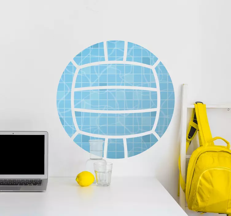 Vattenpolo boll väggdekor - Tenstickers