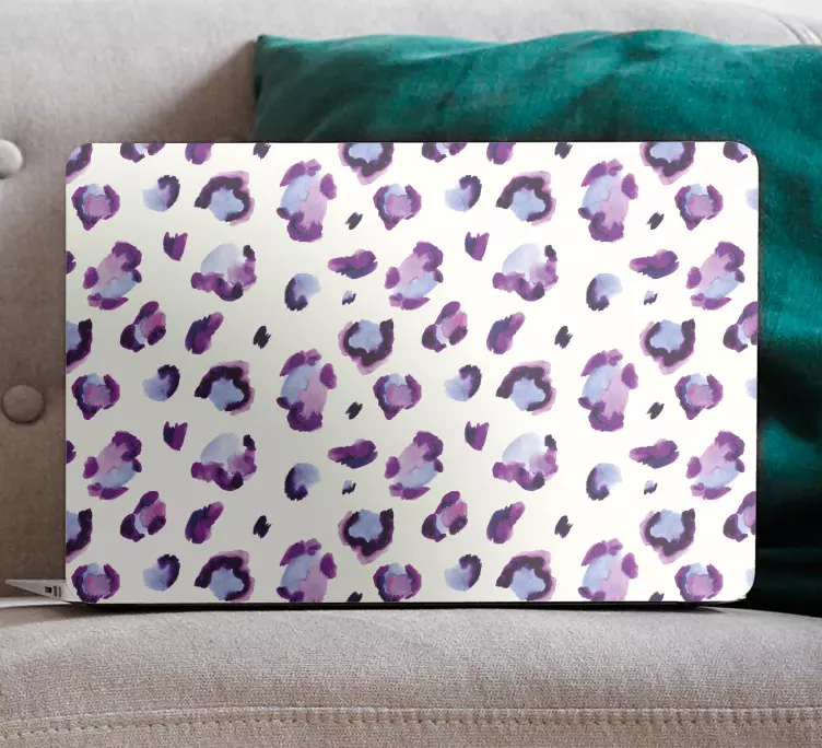 Vattfärgsleopardtryck klistermärke för bärbar - Tenstickers