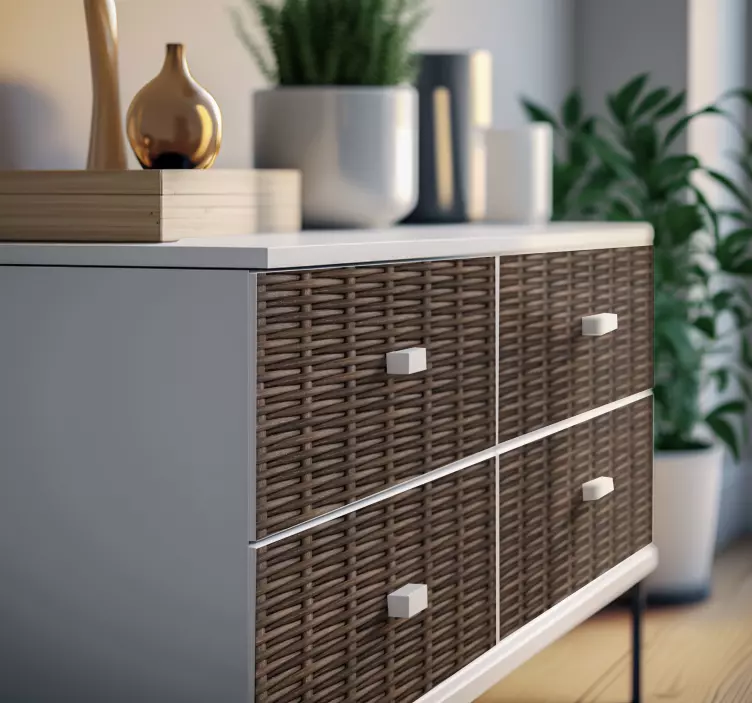 Vävd rotting Väggklistermärken möbler - Tenstickers