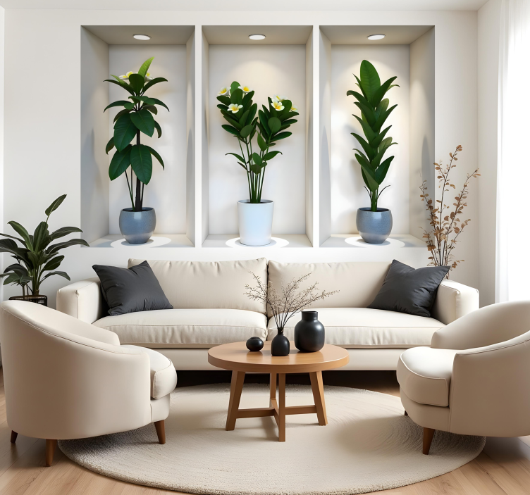 Växter i små utrymmen Väggklistermärken djur - Tenstickers