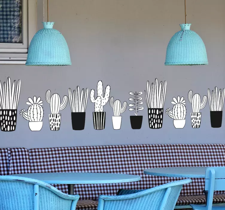 Prydnadsväxter illustrationer vägg klistermärke - Tenstickers