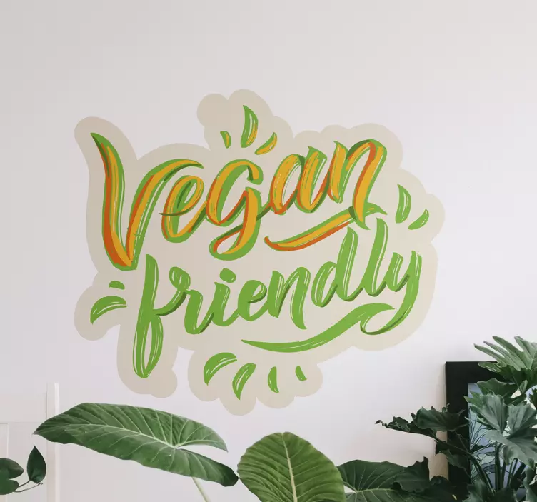 Vegan tema workshop klistermärke - Tenstickers