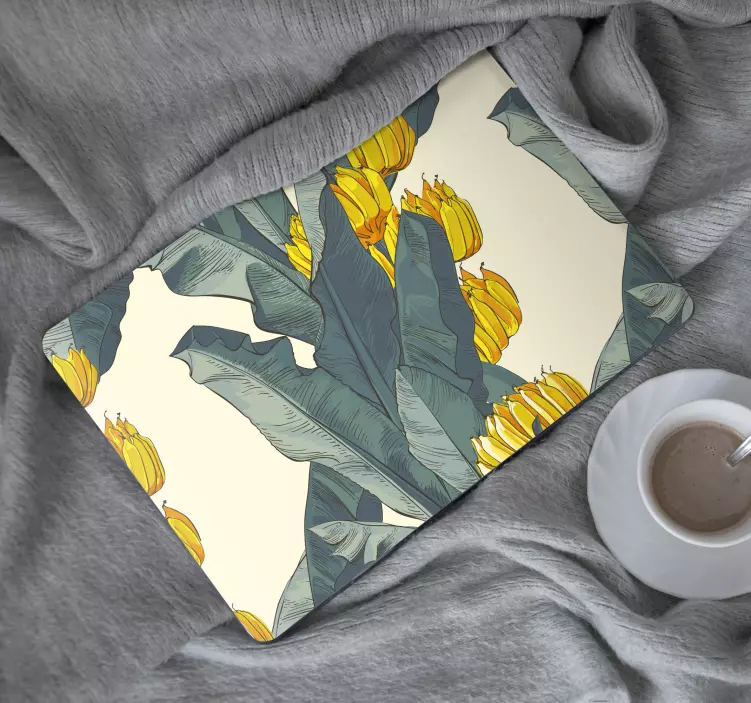 Vibrant botanisk element klistermärke för bärbar - Tenstickers