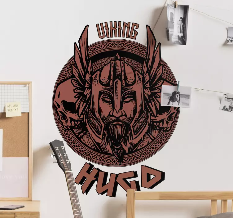 Viking personlig klistermärke - Tenstickers