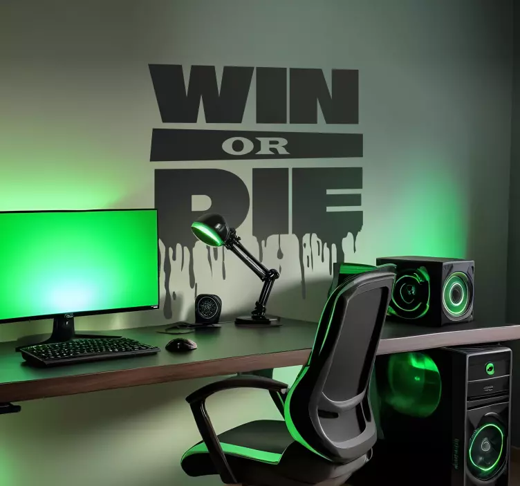 Vinna eller dö videospel klistermärke - Tenstickers