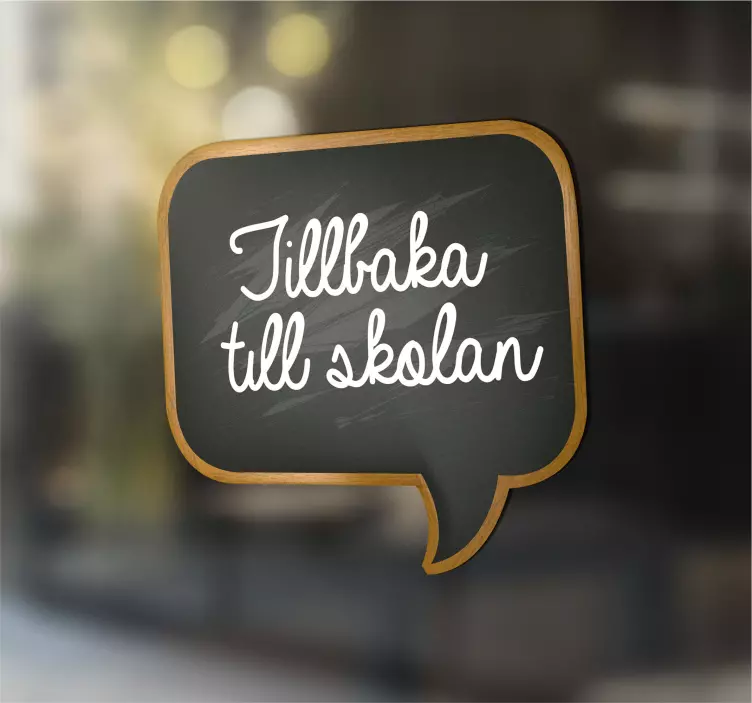 Vintage tillbaka till skolan skyltfönster klistermärke - Tenstickers