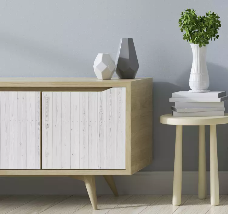 Vintage vitt trämönster för möblemangmöbler - Tenstickers