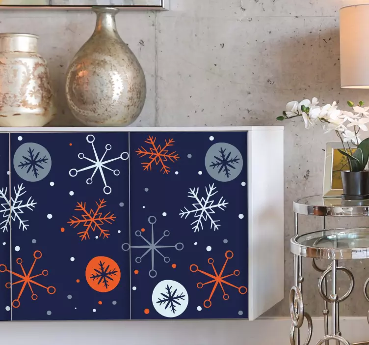 Vintermönsterdesign event klistermärke - Tenstickers