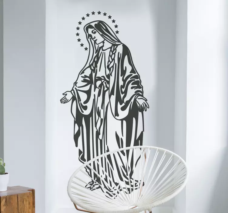Virgin mary väggklistermärke - Tenstickers