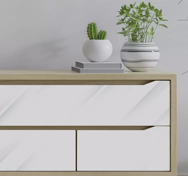 Vit bakgrundsmöbler klistermärke - Tenstickers