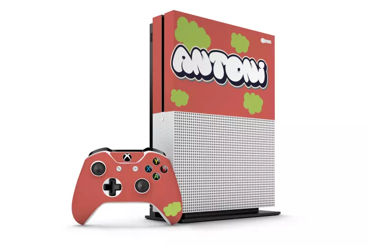 Vita graffiti gröna bubblor xbox hud - Tenstickers