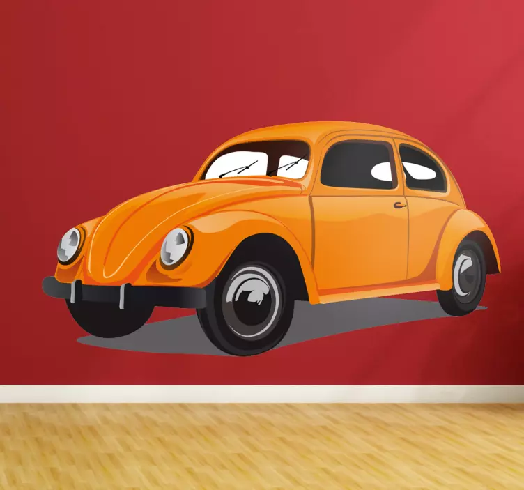 Volkswagen beetle väggklistermärke - Tenstickers