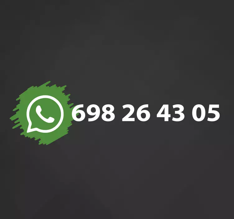 Whatsapp sociala medier logotyp vinylskylt - Tenstickers