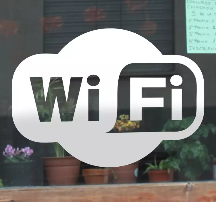 Wifi logo klistermärke - Tenstickers
