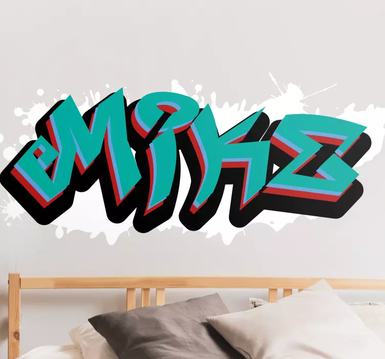 Wild style king graffiti personlig dekal - Tenstickers