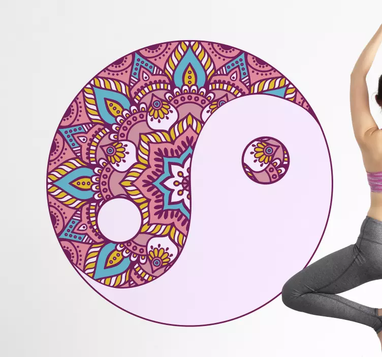 Yin yang idé dekorativ klistermärke - Tenstickers