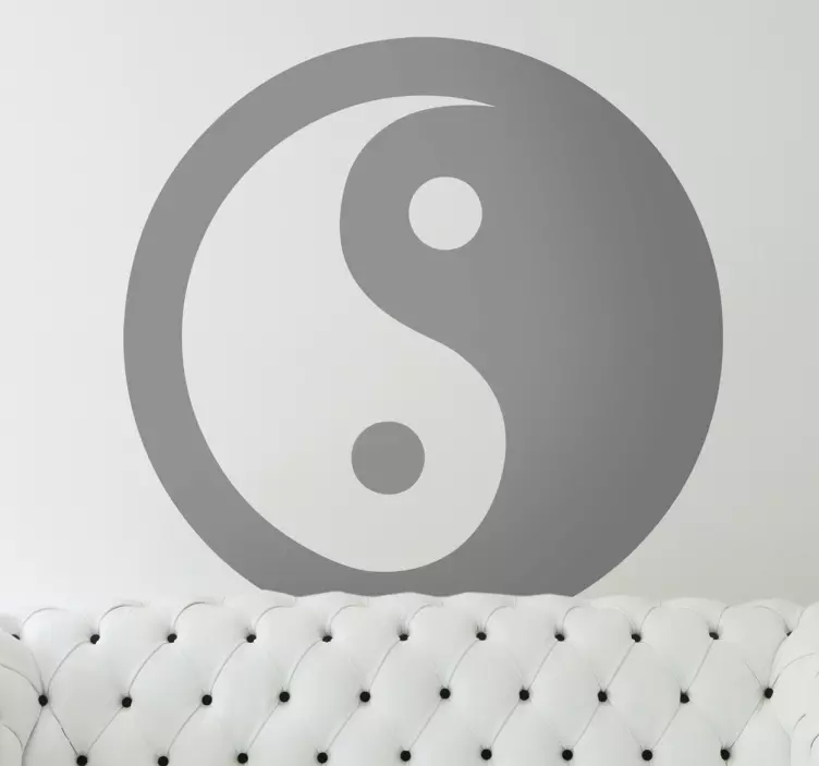 Yin yang vägg klistermärke - Tenstickers