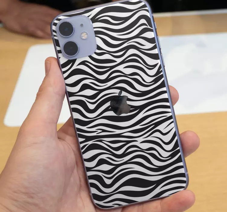 Zebra bakgrund iphone klistermärke - Tenstickers