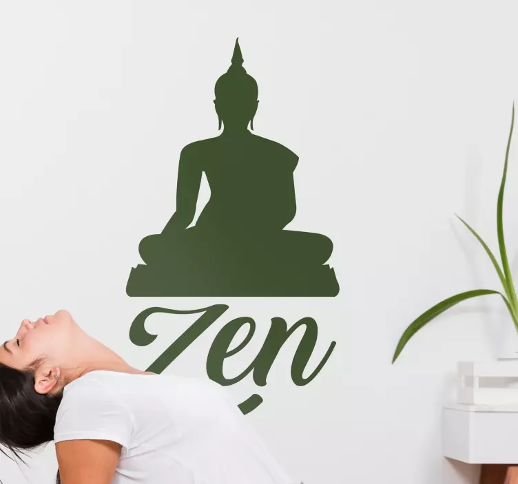 Yoga zen badrum klistermärke - Tenstickers
