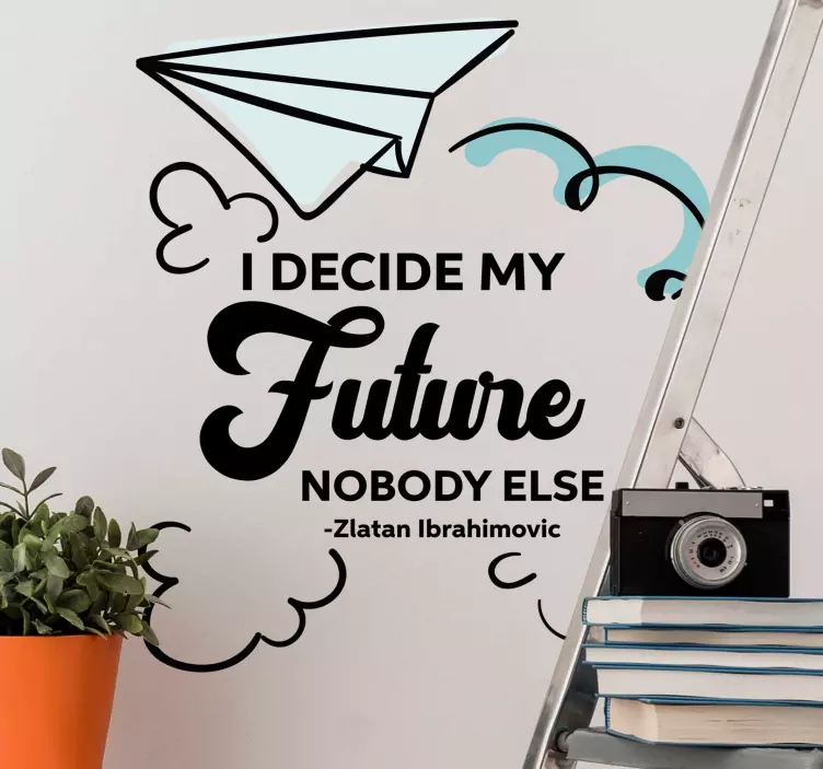 Zlatan framtida citat klistermärke - Tenstickers