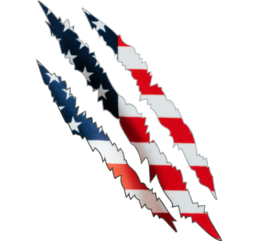 Usa flaggan bil klistermärke - Tenstickers