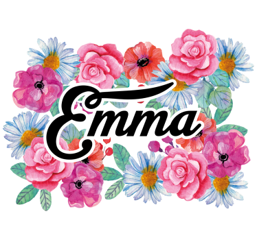 Blommor klistermärken till cykel - Tenstickers