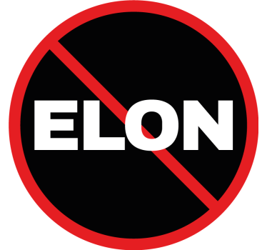 no elon bil klistermärke - Tenstickers
