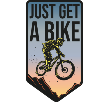 Just get a bike klistermärken till cykel - Tenstickers