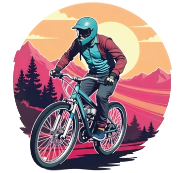 Rolig sommar klistermärken till cykel - Tenstickers