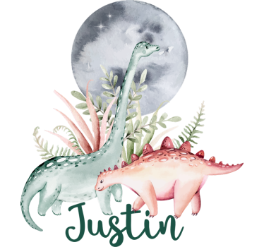 Dinosaurier scen wallsticker - Tenstickers