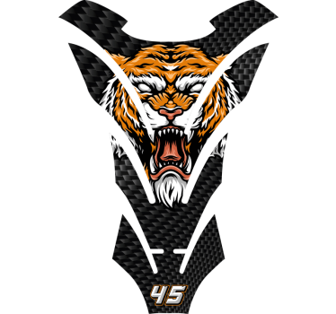 Tiger motorcykelklistermärke - Tenstickers