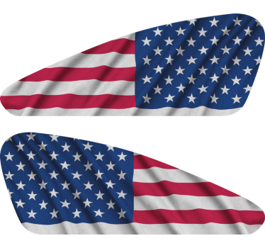 Usa flagga sportster motorcykelklistermärke - Tenstickers