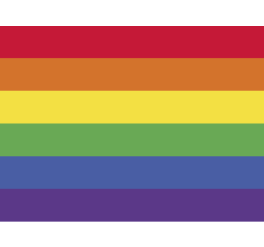 Hbtq-flagga bil klistermärke - Tenstickers