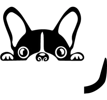 Gömmer frenchie ljusbrytare klistermärke - Tenstickers