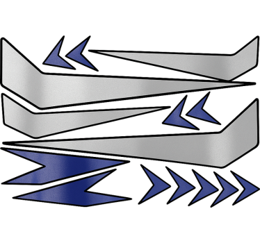 Grafisk design av hjälm motorcykelklistermärke - Tenstickers
