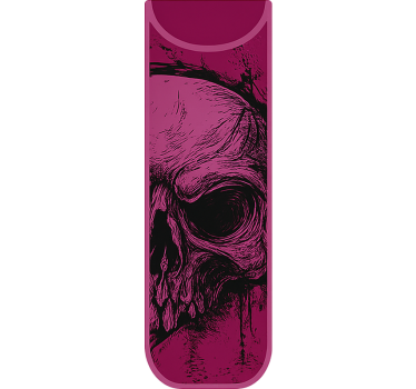 Skiss grunge skalle klistermärken till cykel - Tenstickers