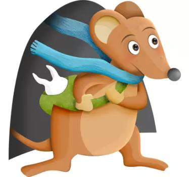 Liten mus perez saga väggdekal - Tenstickers
