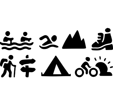 Utomhusäventyrskollektion bil klistermärke - Tenstickers