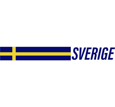 Lång svensk flagga och sverige klistermärken till cykel - Tenstickers