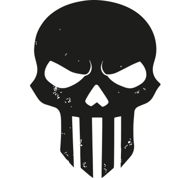 Skalle hjälm design motorcykelklistermärke - Tenstickers