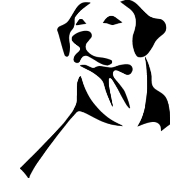 Labrador retriever hund bil dekal - Tenstickers