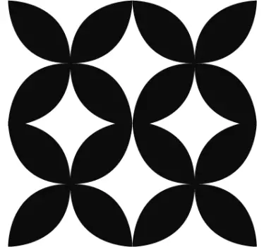 Retro geometriska kakel dekaler - Tenstickers
